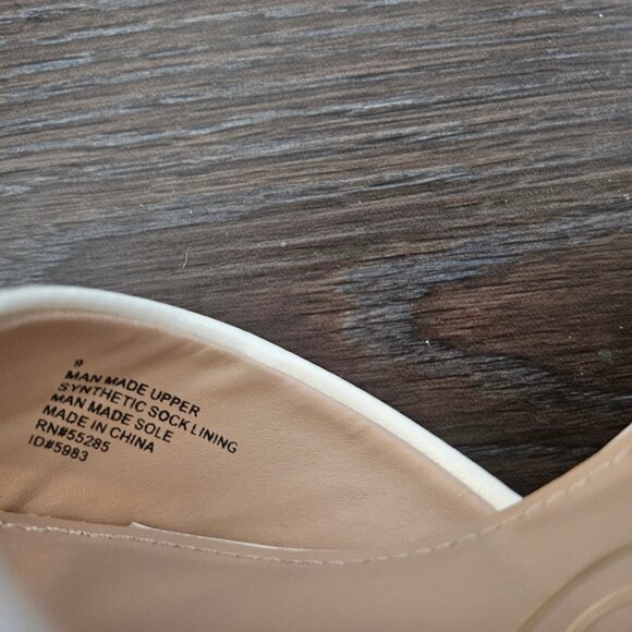 Express White Block Heel Platform Sandals | Size 9 - Picture 5 of 5